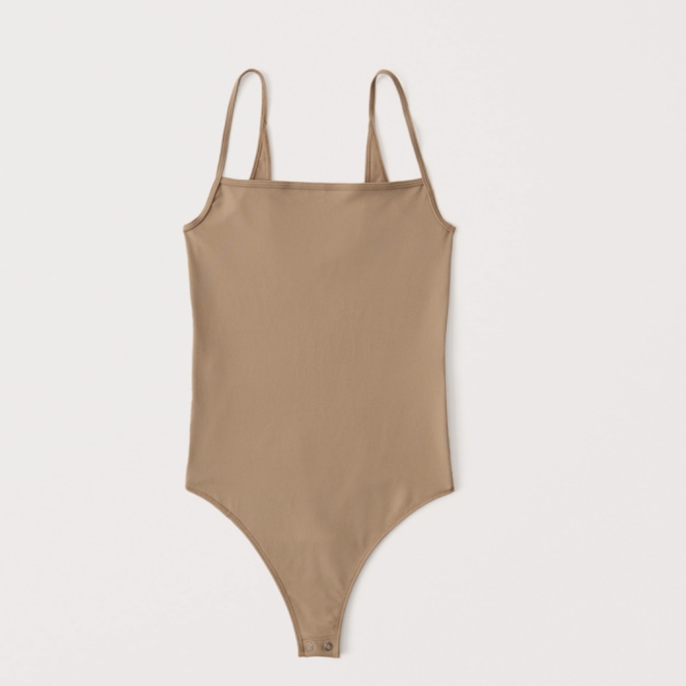 Abercrombie Women's Seamless Cami Bodysuit - Tan XL